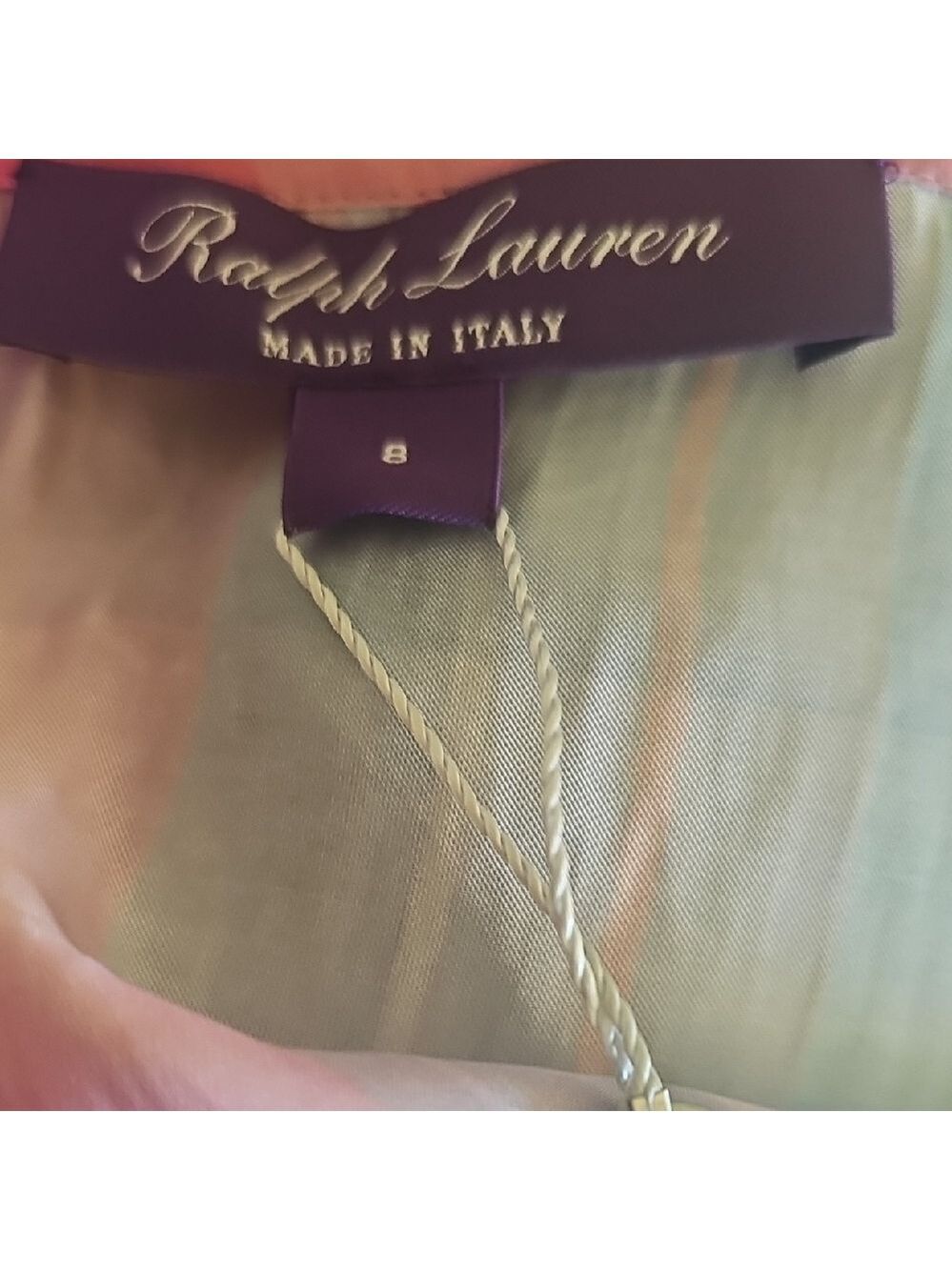 Ralph Lauren Purple Label Taylah Madras Evening Dress - Picture 7 of 13